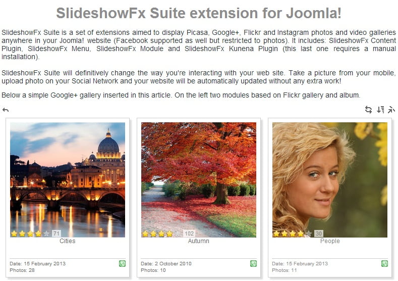 SlideshowFX Joomla